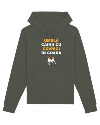 UMBLA CAINII CU COVRIGI IN COADA Khaki