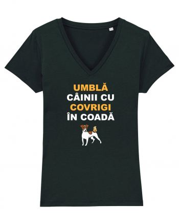 UMBLA CAINII CU COVRIGI IN COADA Black