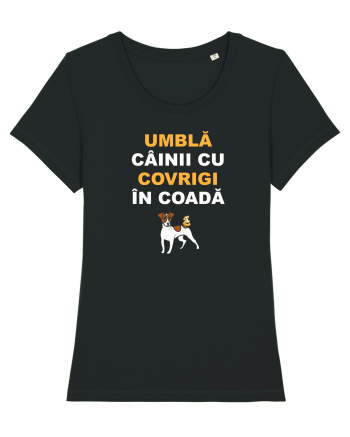 UMBLA CAINII CU COVRIGI IN COADA Black