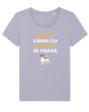 UMBLA CAINII CU COVRIGI IN COADA Lavender