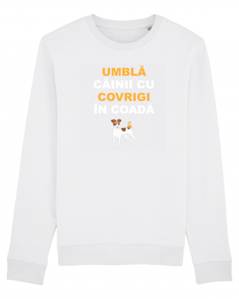 UMBLA CAINII CU COVRIGI IN COADA White