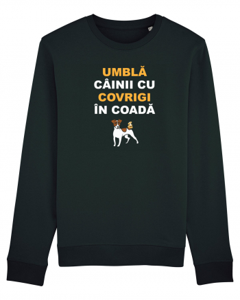 UMBLA CAINII CU COVRIGI IN COADA Black