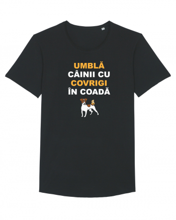 UMBLA CAINII CU COVRIGI IN COADA Black