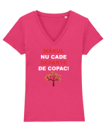 MARUL NU CADE DEPARTE DE COPAC Tricou mânecă scurtă guler V Damă Evoker