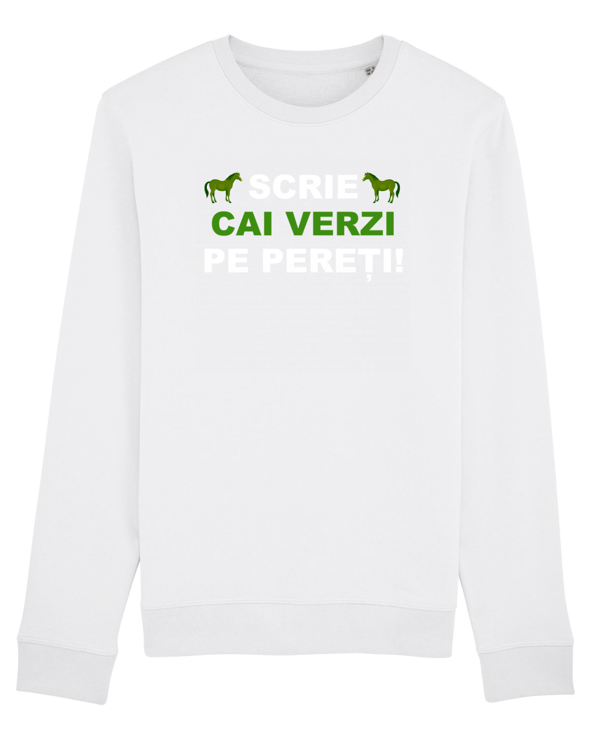 Bluză mânecă lungă Unisex Rise White