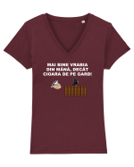 VRABIA DIN MANA Tricou mânecă scurtă guler V Damă Evoker