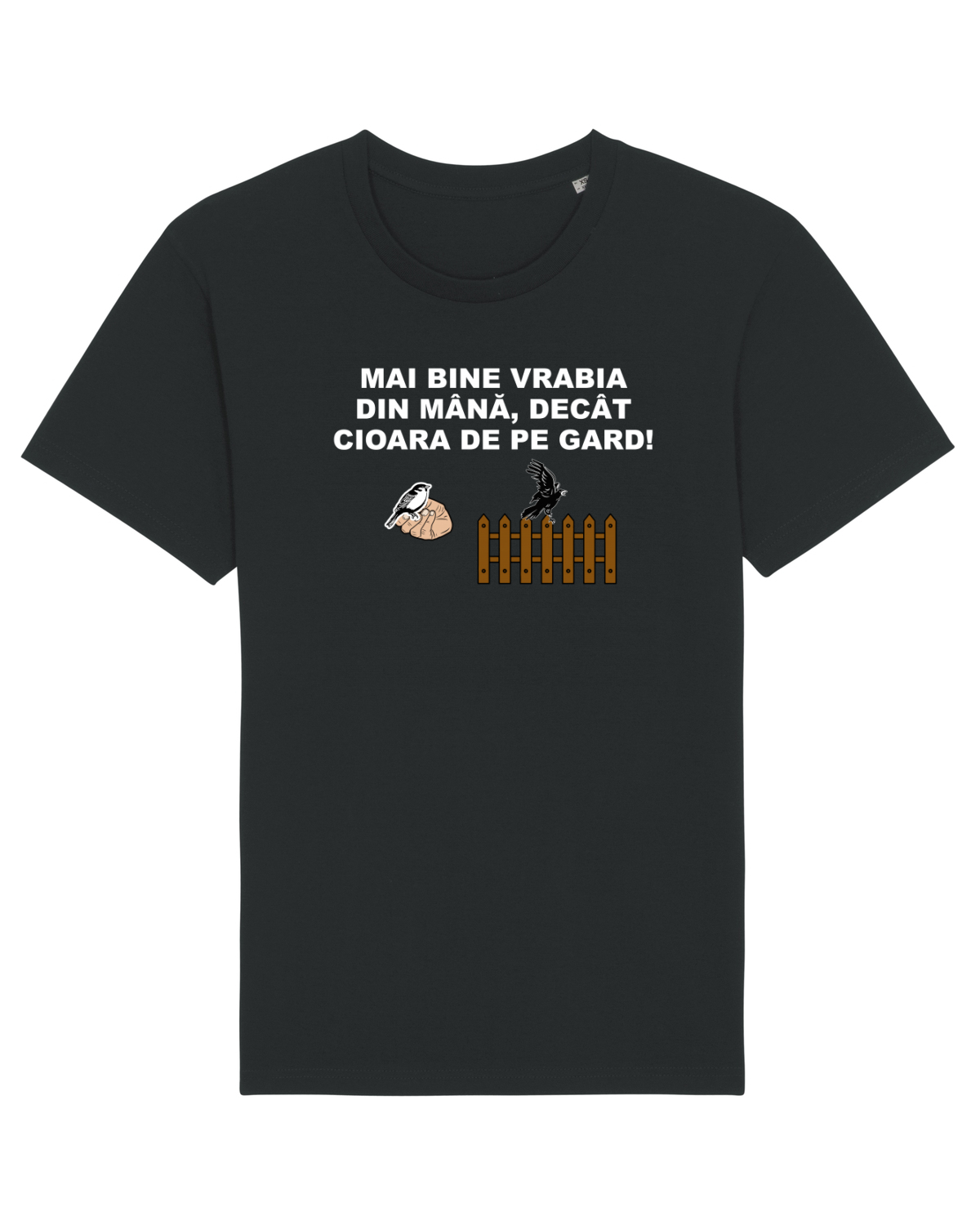 Tricou mânecă scurtă Unisex Rocker Black