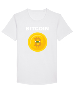 BITCOIN Tricou mânecă scurtă guler larg Bărbat Skater