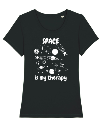 Space Is My Therapy Black