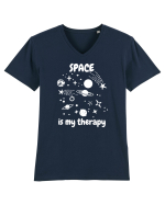 Space Is My Therapy Tricou mânecă scurtă guler V Bărbat Presenter