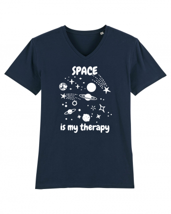 Space Is My Therapy French Navy