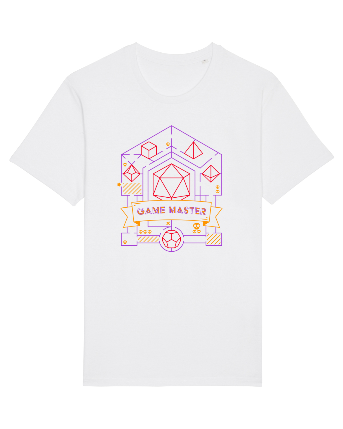 Tricou mânecă scurtă Unisex Rocker White