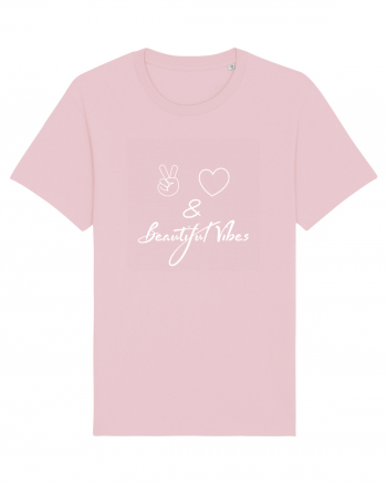 Love Peace & Beautiful Vibes Cotton Pink