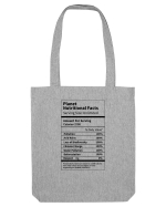 Planet Earth Nutritional Facts Sacoșă textilă