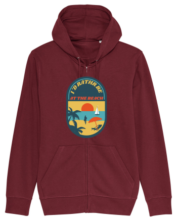 I'd Rather Be At The Beach  Burgundy