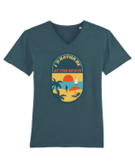 I'd Rather Be At The Beach  Tricou mânecă scurtă guler V Bărbat Presenter