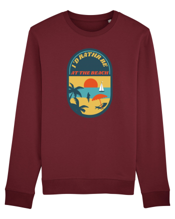 I'd Rather Be At The Beach  Burgundy