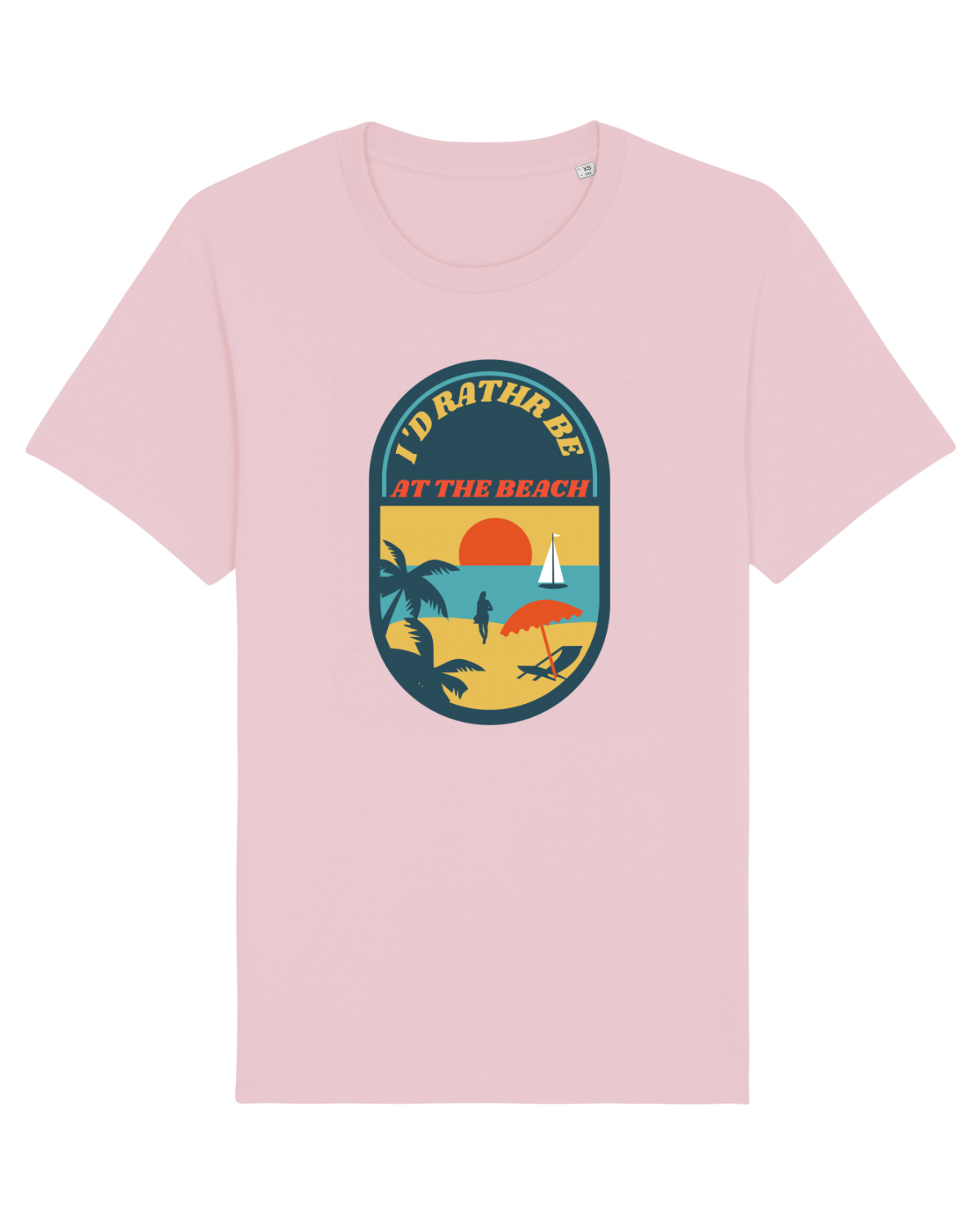 Tricou mânecă scurtă Unisex Rocker Cotton Pink