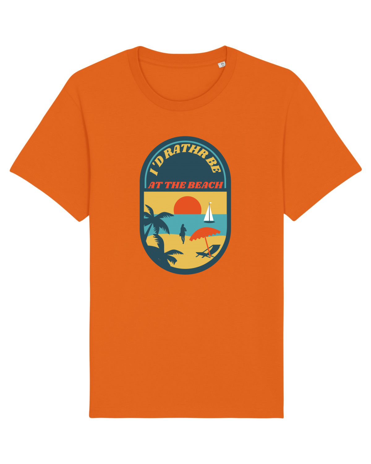 Tricou mânecă scurtă Unisex Rocker Bright Orange