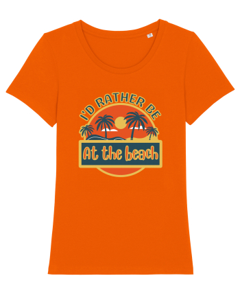I'd Rather Be At The Beach  Bright Orange