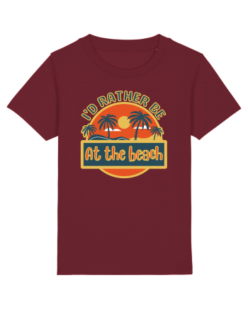 I'd Rather Be At The Beach  Burgundy