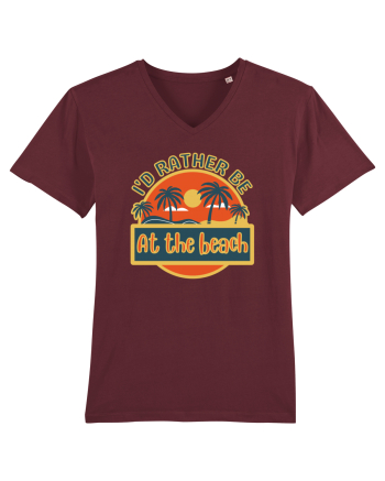 I'd Rather Be At The Beach  Burgundy