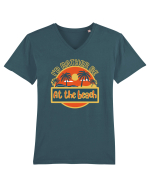 I'd Rather Be At The Beach  Tricou mânecă scurtă guler V Bărbat Presenter
