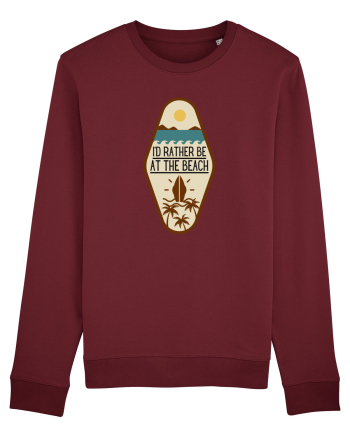 I'd Rather Be At The Beach  Burgundy