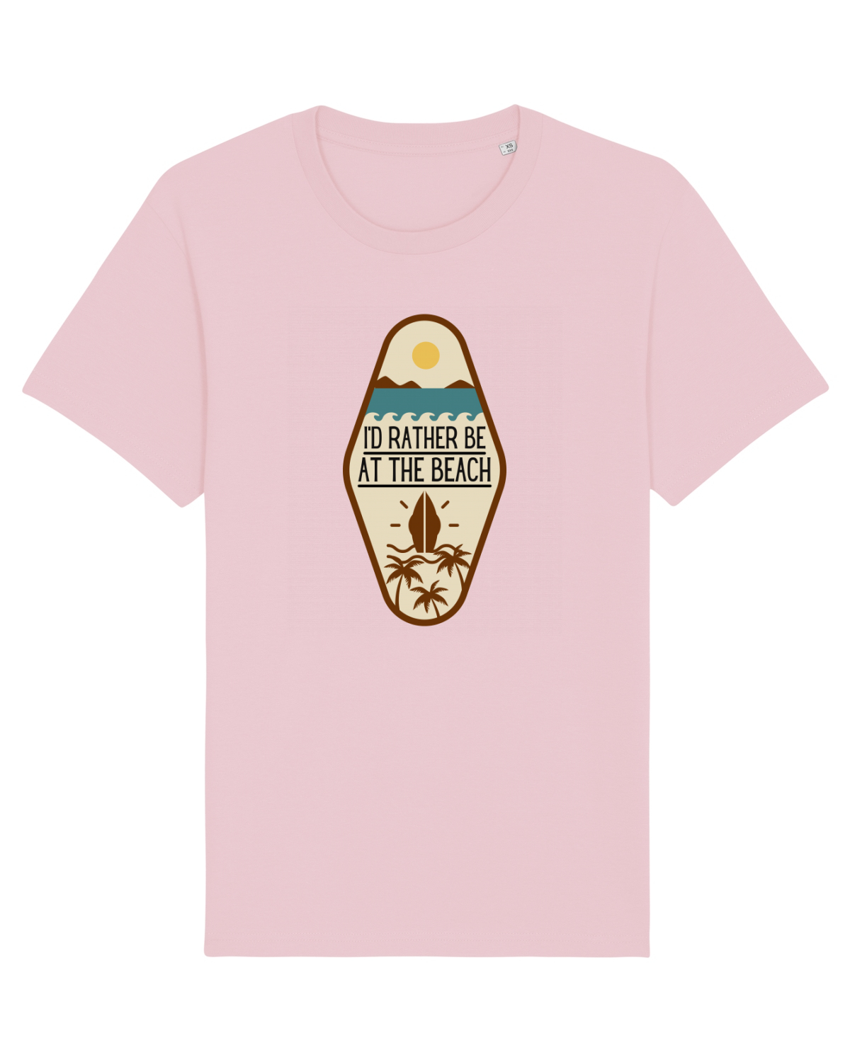 Tricou mânecă scurtă Unisex Rocker Cotton Pink