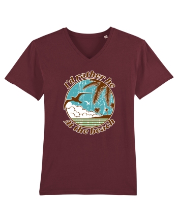 I'd Rather Be At The Beach  Burgundy