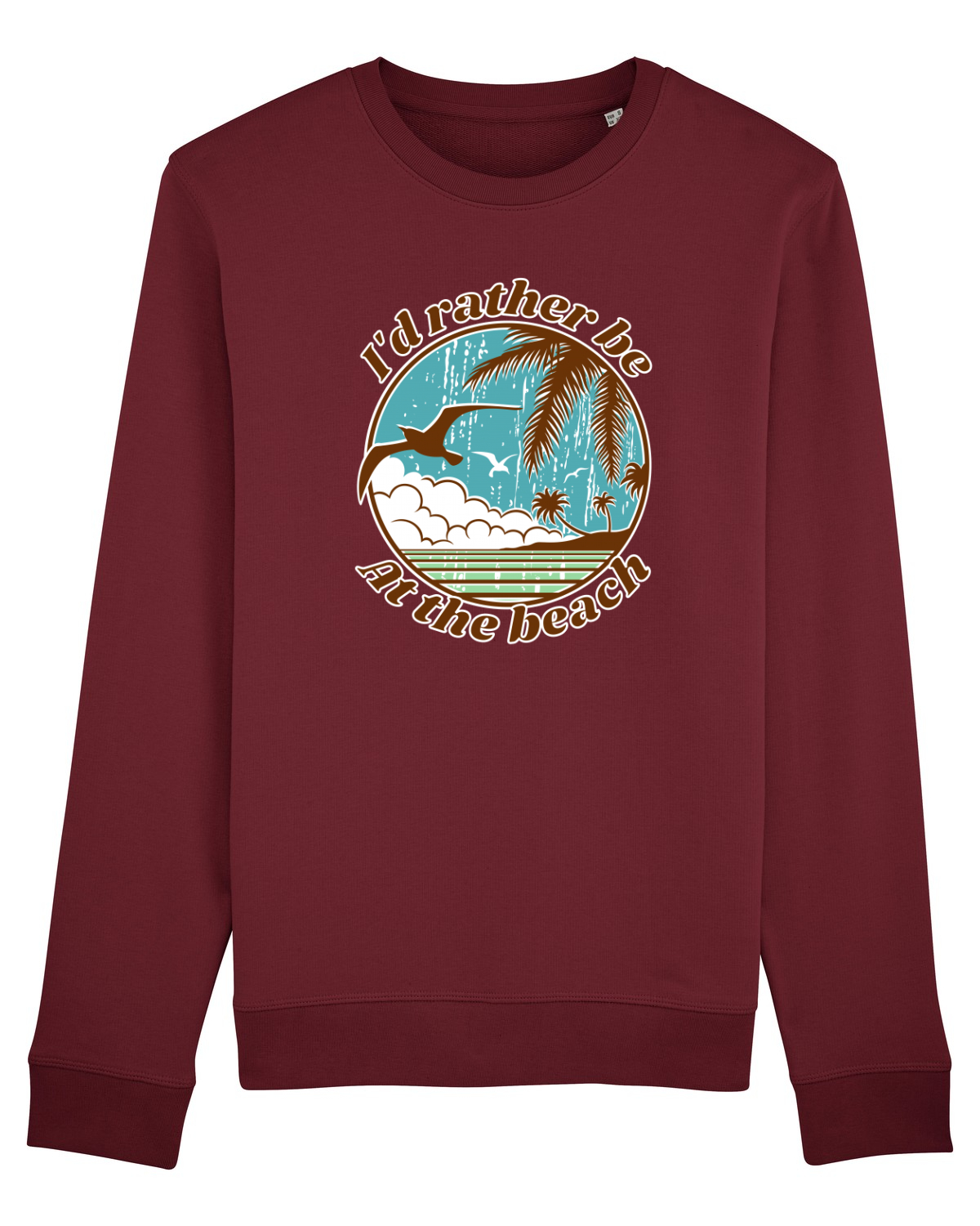 Bluză mânecă lungă Unisex Rise Burgundy