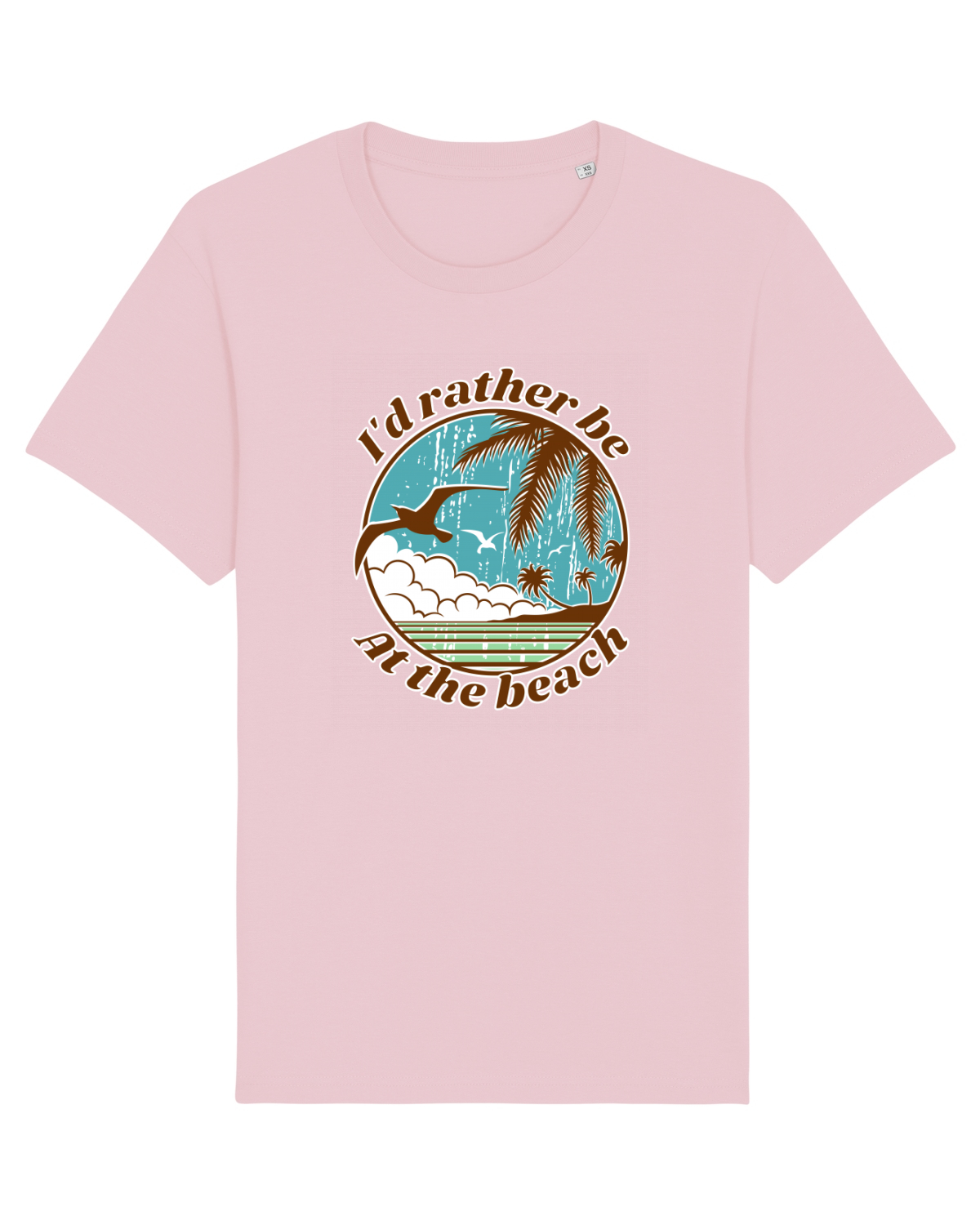 Tricou mânecă scurtă Unisex Rocker Cotton Pink
