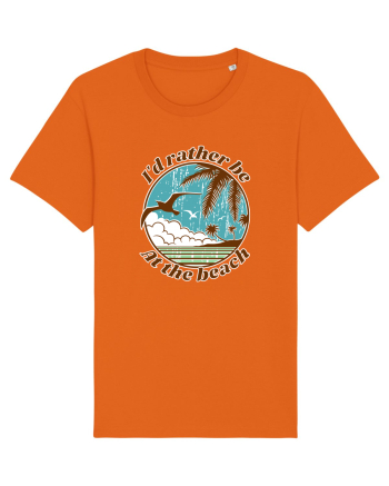I'd Rather Be At The Beach  Bright Orange