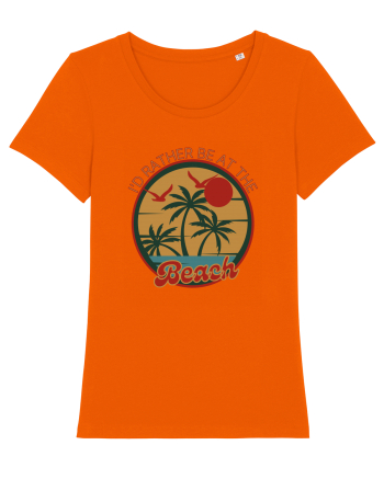 I'd Rather Be At The Beach  Bright Orange