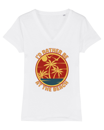 I'd Rather Be At The Beach  White