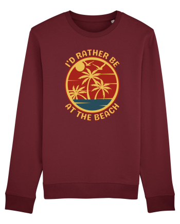 I'd Rather Be At The Beach  Burgundy