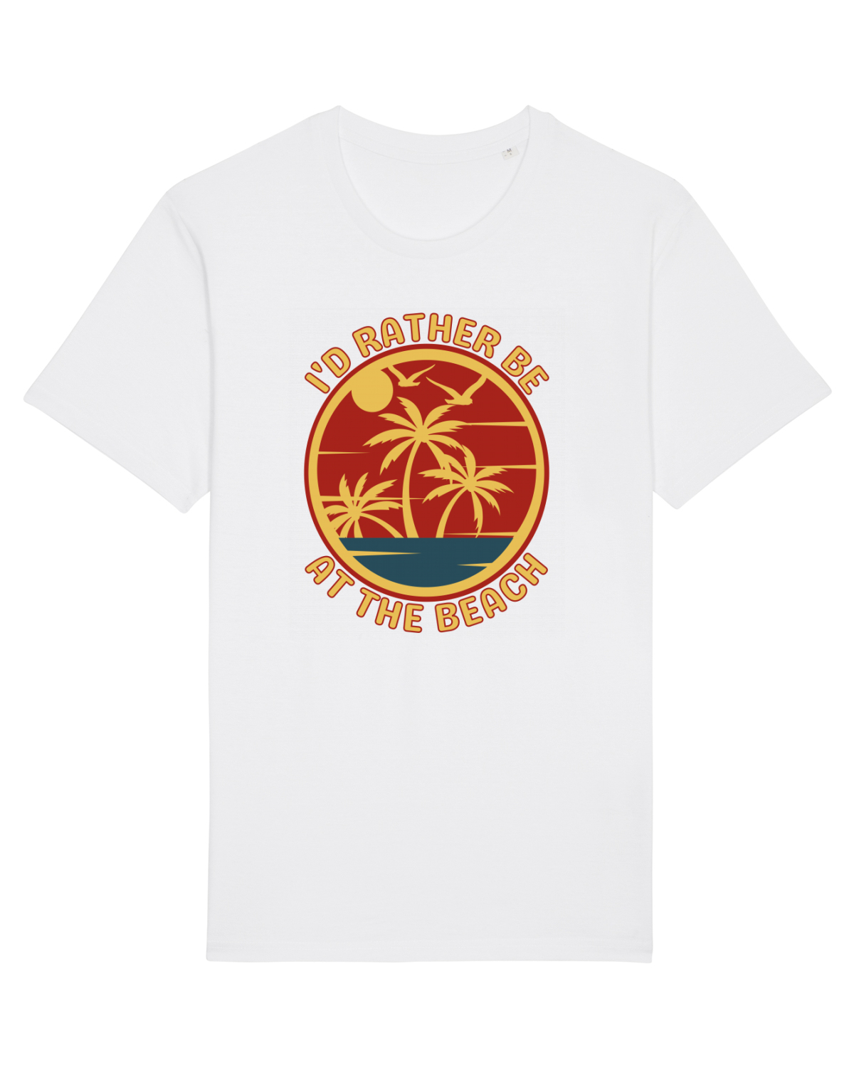 Tricou mânecă scurtă Unisex Rocker White