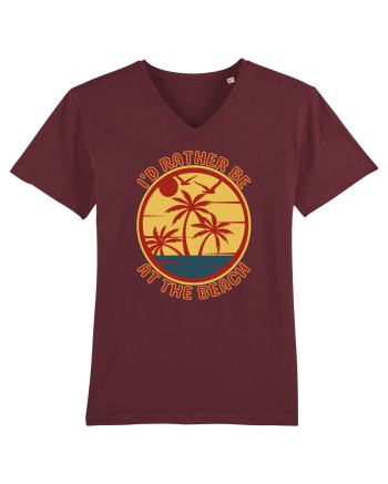 I'd Rather Be At The Beach  Burgundy