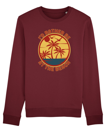 I'd Rather Be At The Beach  Burgundy