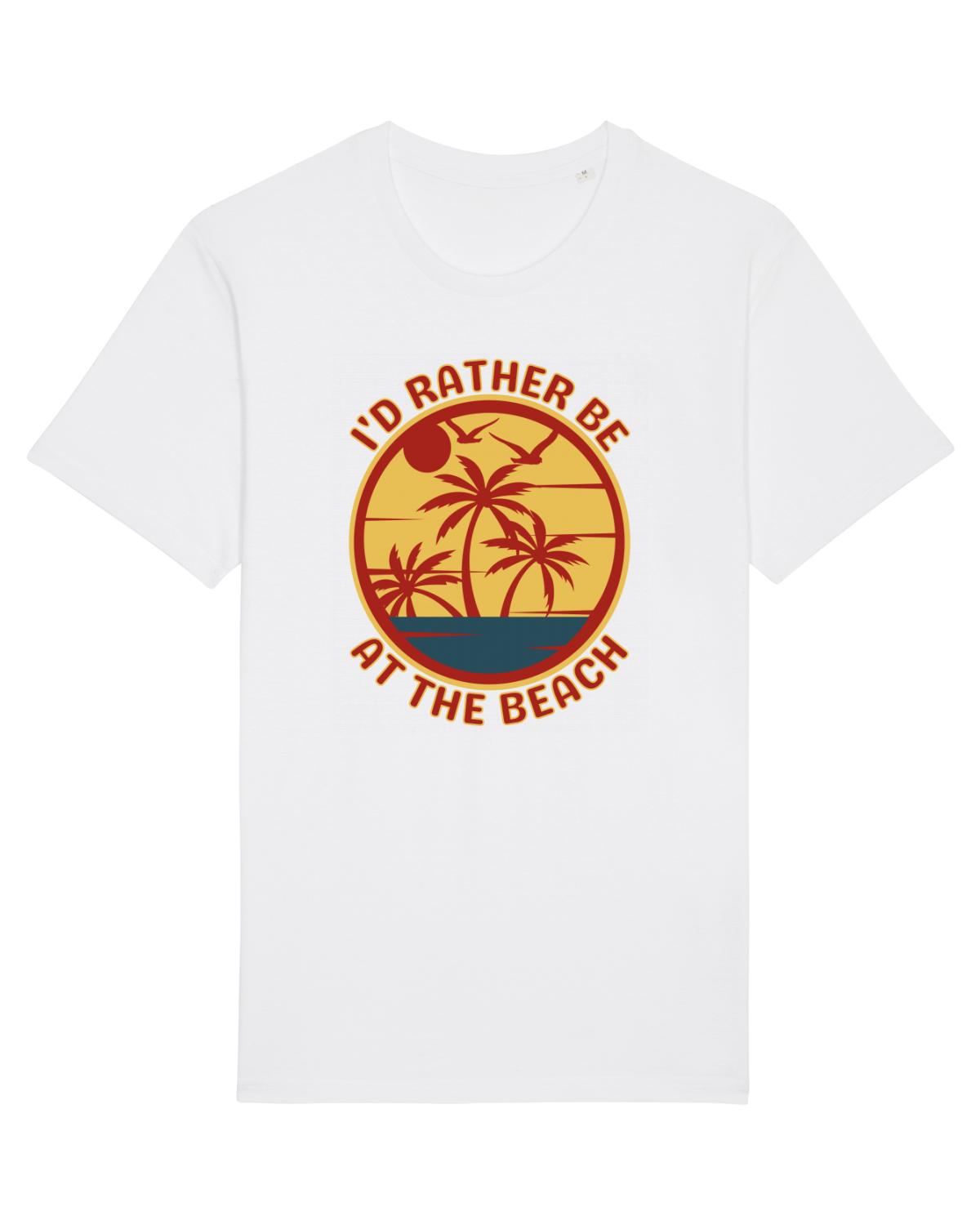Tricou mânecă scurtă Unisex Rocker White