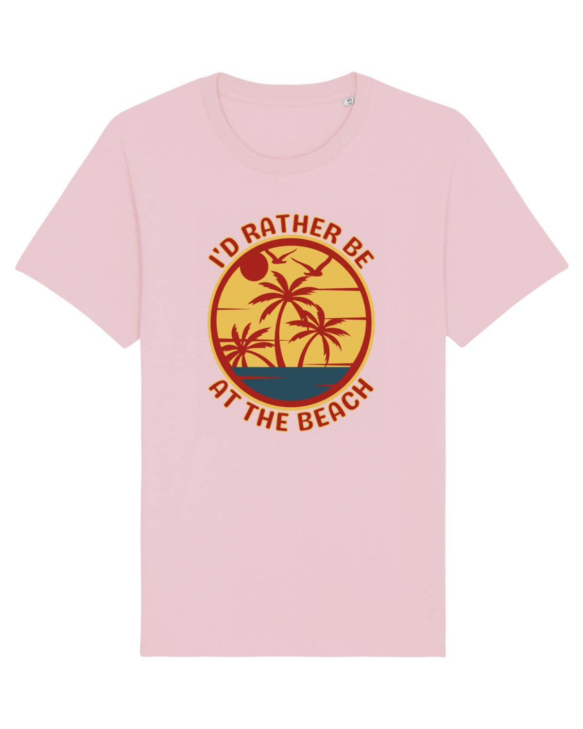 Tricou mânecă scurtă Unisex Rocker Cotton Pink