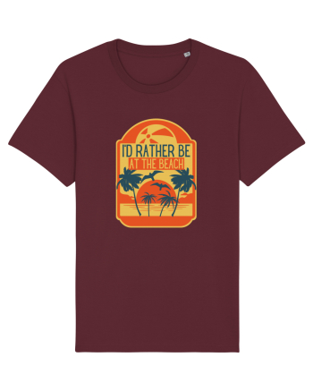 I'd Rather Be At The Beach  Burgundy