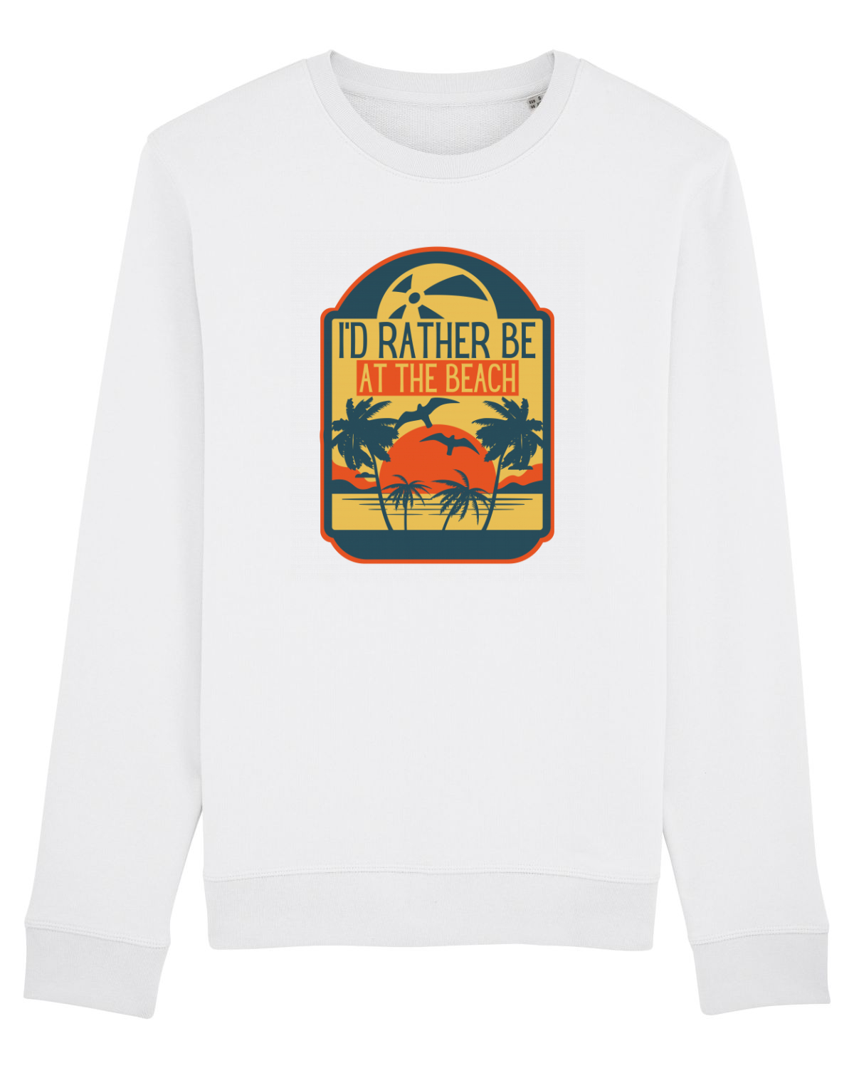 Bluză mânecă lungă Unisex Rise White
