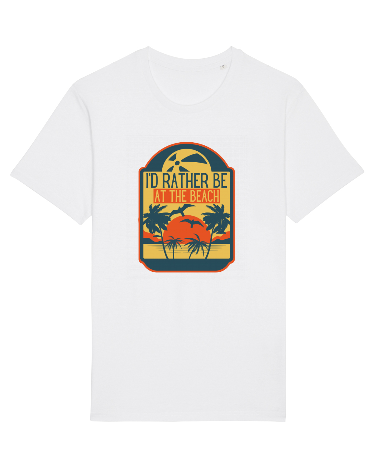 Tricou mânecă scurtă Unisex Rocker White