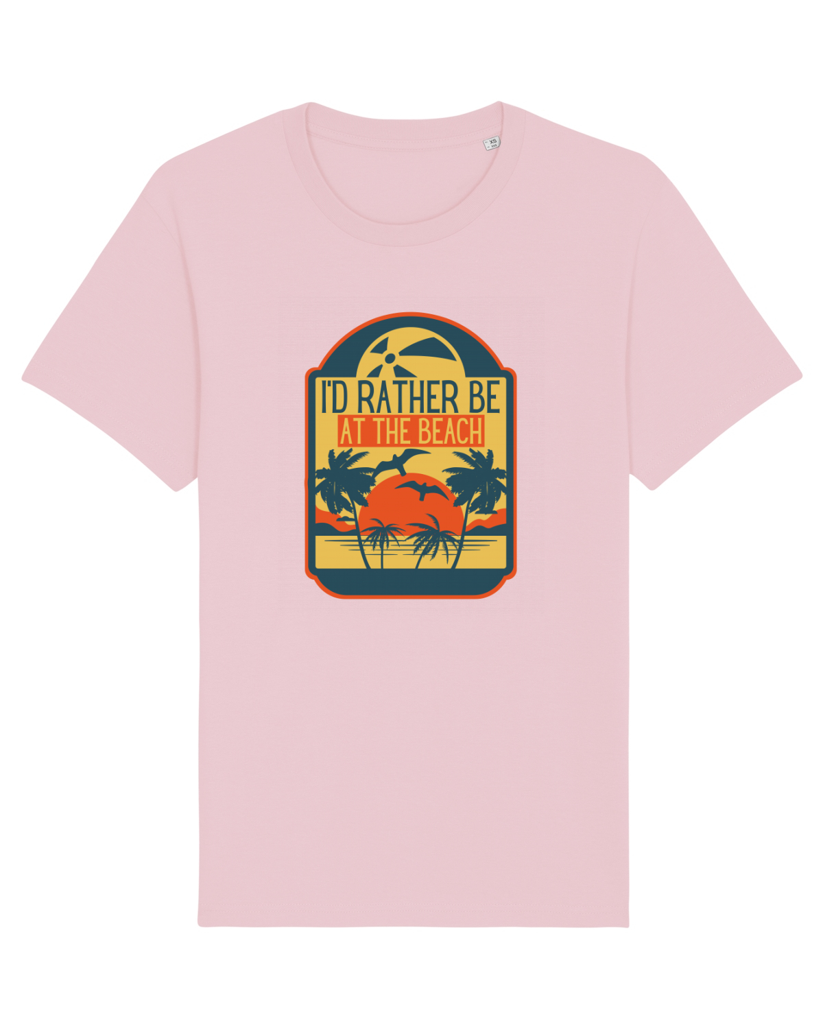 Tricou mânecă scurtă Unisex Rocker Cotton Pink