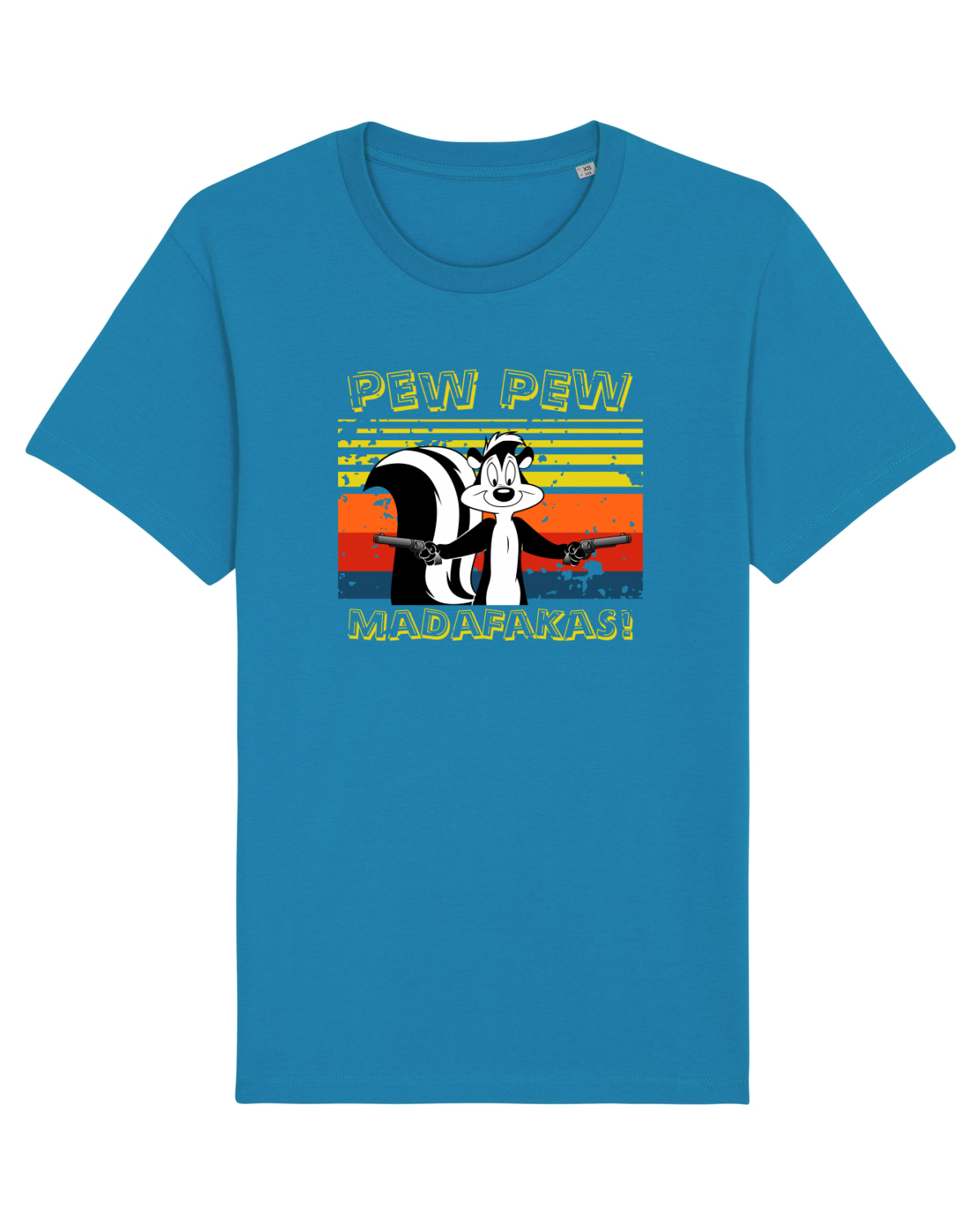 Tricou mânecă scurtă Unisex Rocker Azur