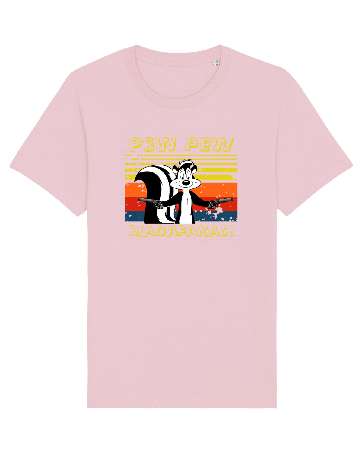 Tricou mânecă scurtă Unisex Rocker Cotton Pink