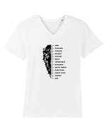 Beard Ruler Tricou mânecă scurtă guler V Bărbat Presenter