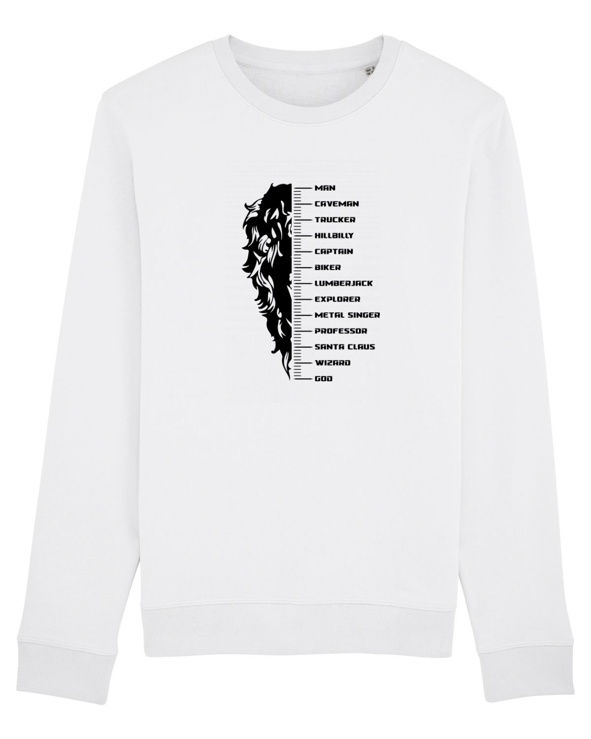 Bluză mânecă lungă Unisex Rise White