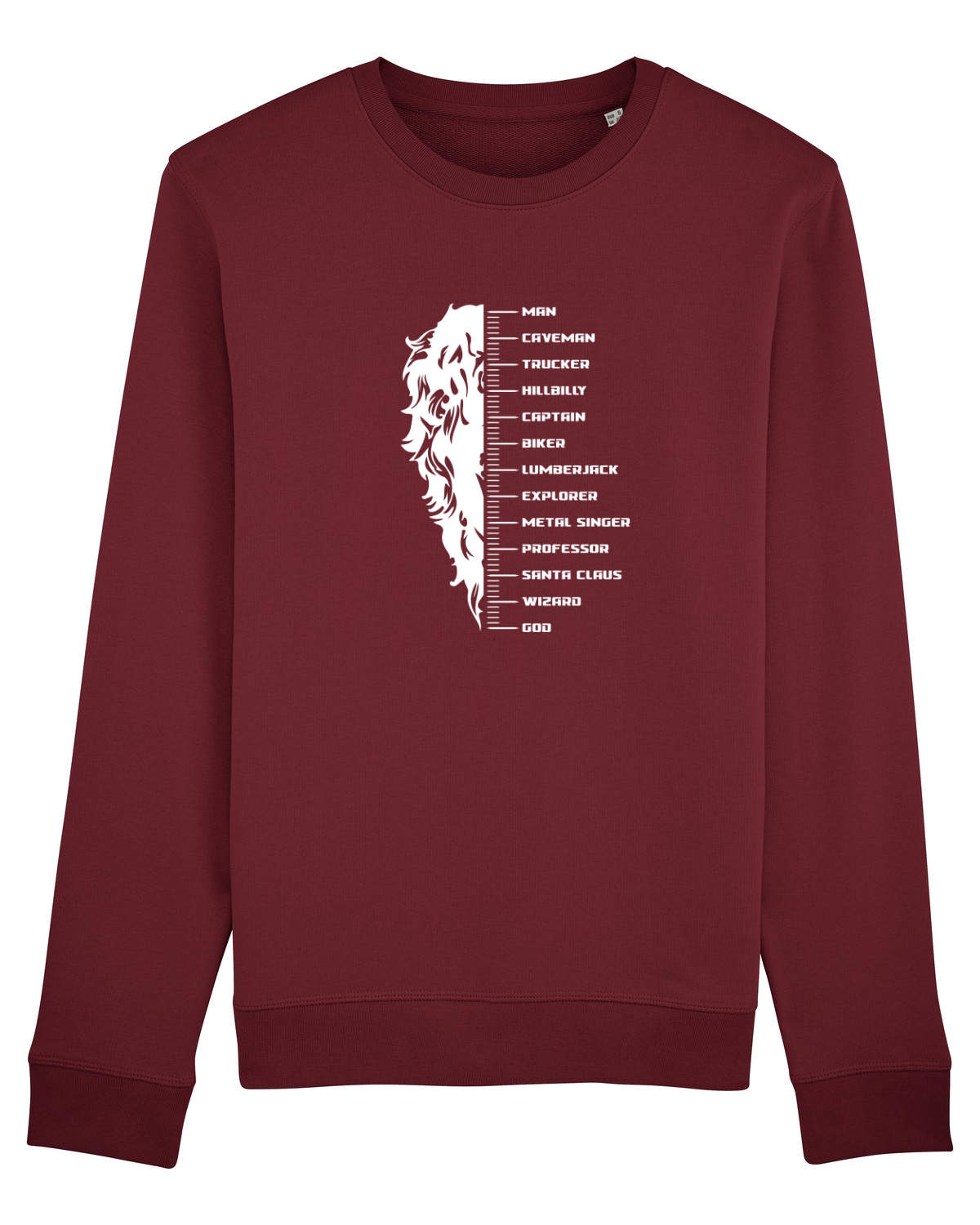 Bluză mânecă lungă Unisex Rise Burgundy